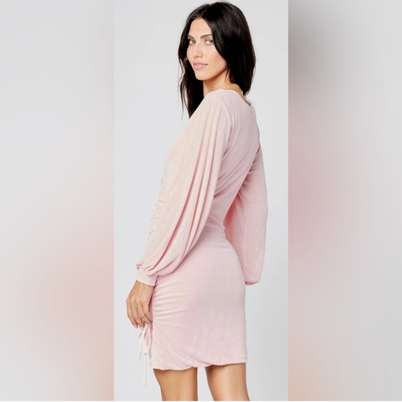 NWT L*SPACE MELISSA dress color light old pink size M - Picture 3 of 10